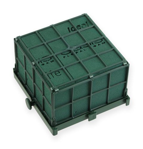 tételeket Virágos hab autó virágkompozíció zöld 11cm x 11cm x 9cm