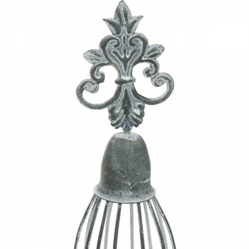 Floristik24 Rács, fém dekoráció, elrendezési alap, asztaldísz fémből