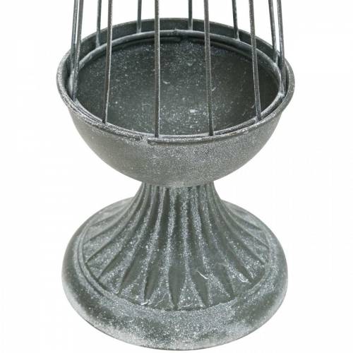 Floristik24 Rács, fém dekoráció, elrendezési alap, asztaldísz fémből