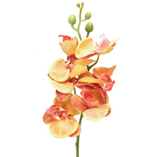 Phalaenopsis mesterséges orchidea lángvörös sárga 78cm