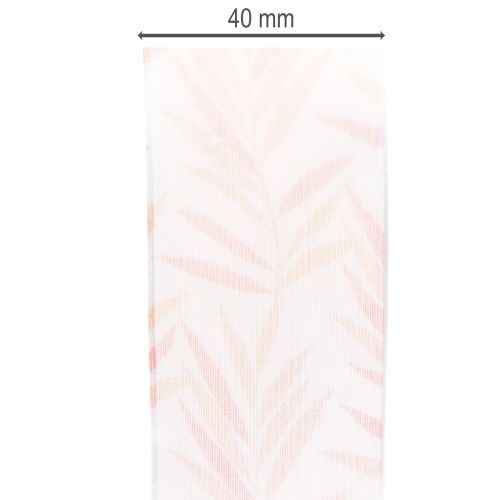tételeket Organza szalag, sifon szalag, dzsungel narancssárga, 40 mm, 15 m