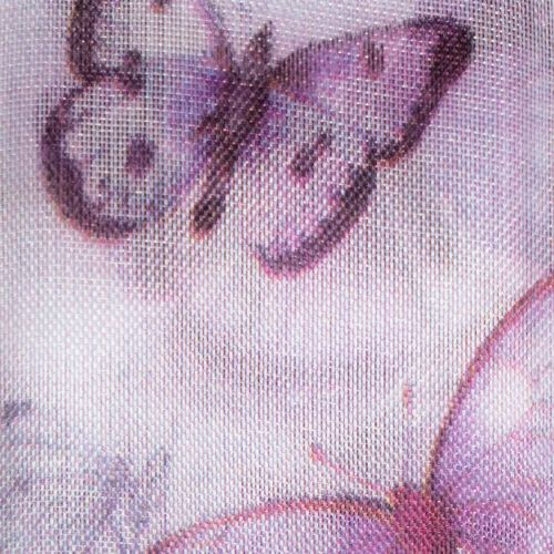 tételeket Organza szalag, sifon szalag, pillangók, lila, 40mm, 18m