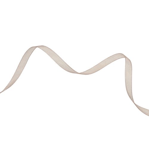 tételeket Organza szalag ajándék szalag bézs szalag szőtt szélű taupe 6mm 50m