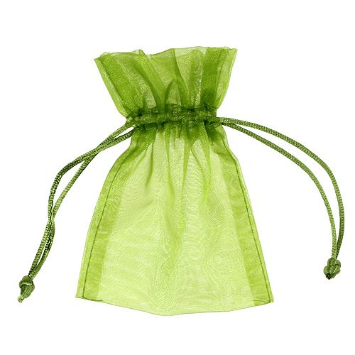 tételeket Organza zacskók zöld 12cm x 9cm 10db