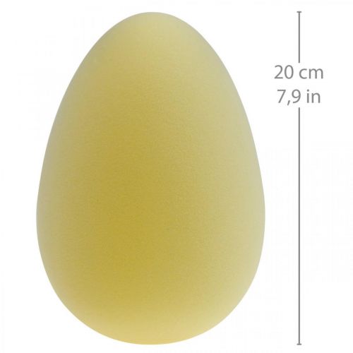 tételeket Húsvéti tojásdísz tojás világossárga műanyag pelyhes 20cm