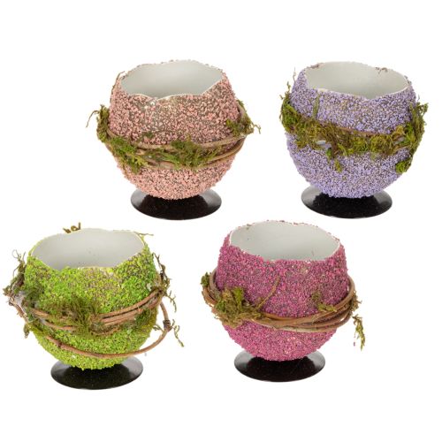 Floristik24 Húsvéti tojásdísz tál tavaszi vagy húsvéti asztaldísznek, 9 cm, 4 darab