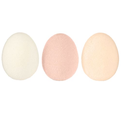 tételeket Húsvéti tojások Kis bolyhos barna barna fehér H4cm 15 db