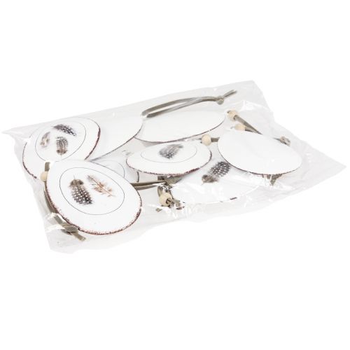 tételeket Húsvéti tojások dekortojások felakasztására függő dekorációs fém 5×7cm 8 db