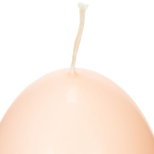 tételeket Húsvéti gyertyák, tojás alakú, tojás alakú húsvéti gyertyák, barack mintával, Ø6cm, M9cm, 6 darab