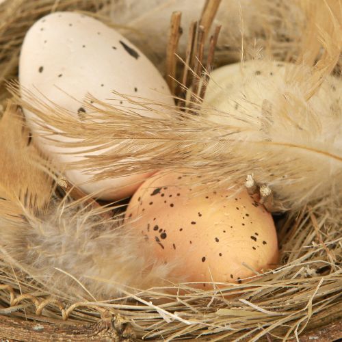 tételeket Húsvéti kosár fürjtojással műtojáskosár szőlő Ø12cm 2 db