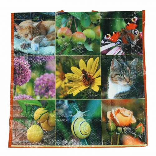 Floristik24 Bevásárlótáska füllel piknik műanyag 45×20×44cm