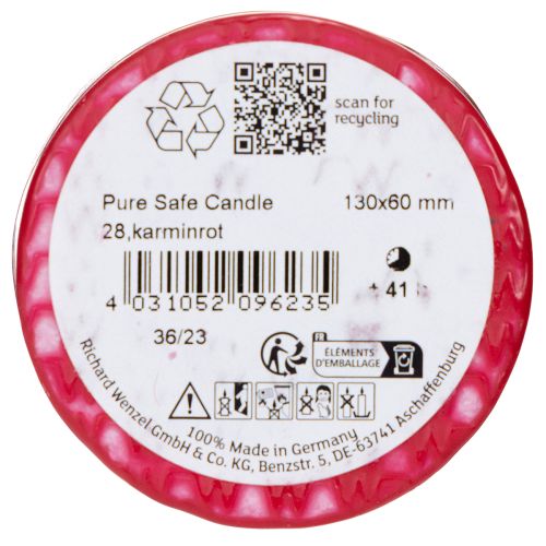 tételeket PURE oszlopgyertya természetes viaszból a meghitt hangulatért 13 cm