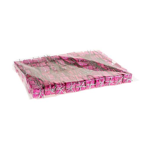 Floristik24 Csomag 2,5cm vezetéken Pink 60db