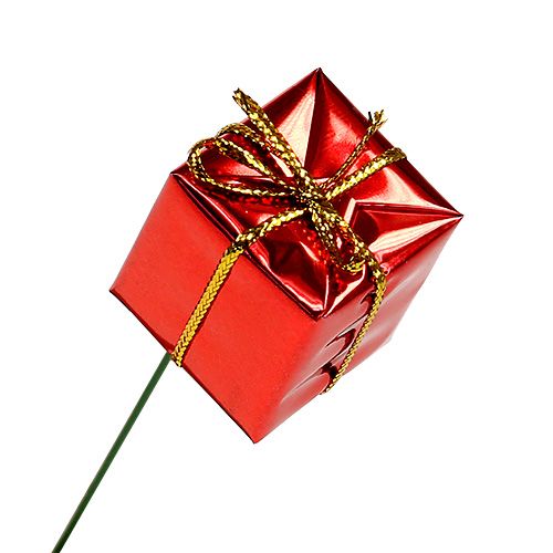 Floristik24 Csomagolás vezetéken 2,5cm piros 60db