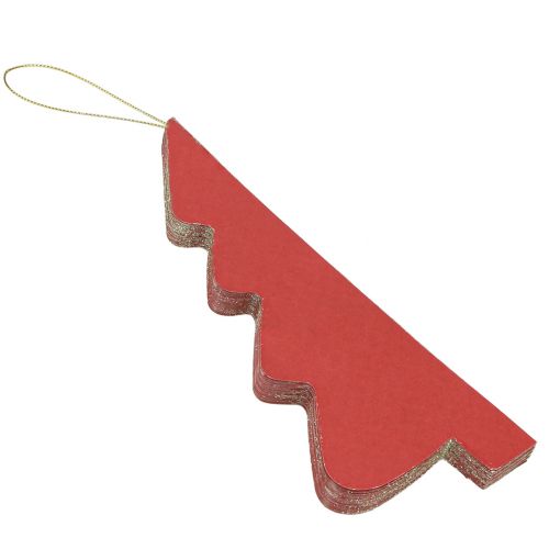 tételeket Papír karácsonyfa Bordeaux karácsonyi medál H20cm