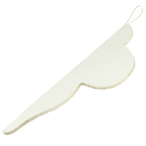 Floristik24 Papír karácsonyfadíszek, fehér és ezüst, 40 cm, 2 db-os szett