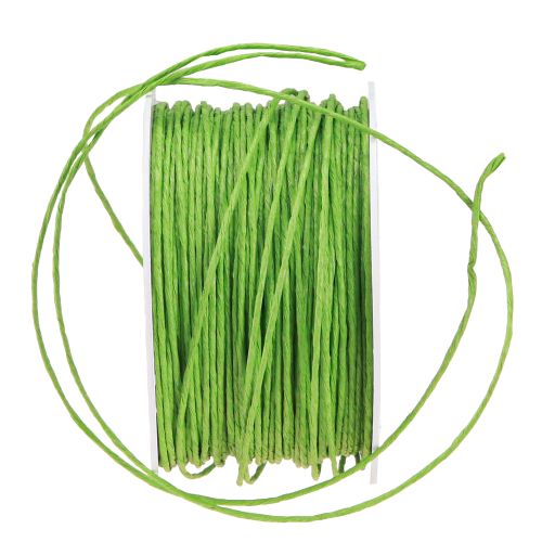 tételeket Papírzsinór tekercselt drót Ø2mm 100m almazöld