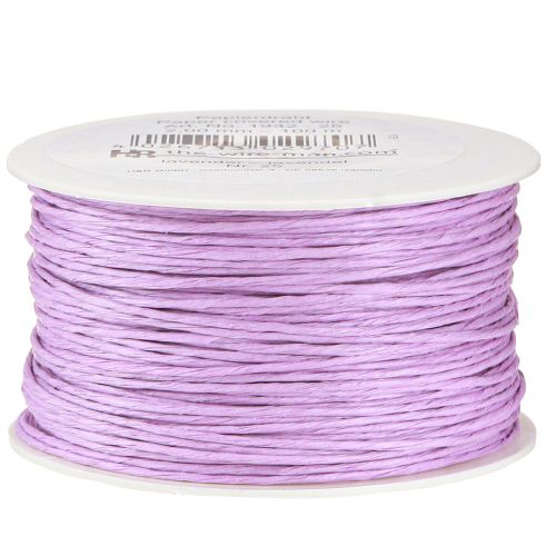 tételeket Papírzsinór, tekercselt drót, Ø2mm, 100m, levendula színű