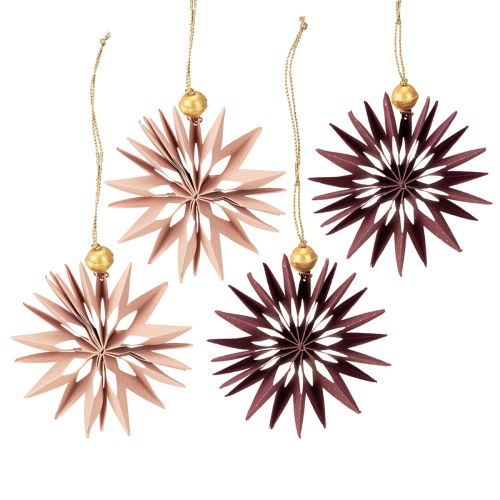 tételeket Dekoratív papírcsillagok akasztásra, tökéletesek ünnepi dekorációhoz