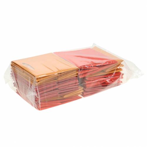 Floristik24 Papírzacskó virágcserép ültető mix narancs 10,5cm 12db