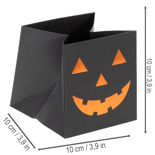 Papírzacskós tök alakú virágtartó Halloween dekoráció 10cm 6db | Floristik24.hu