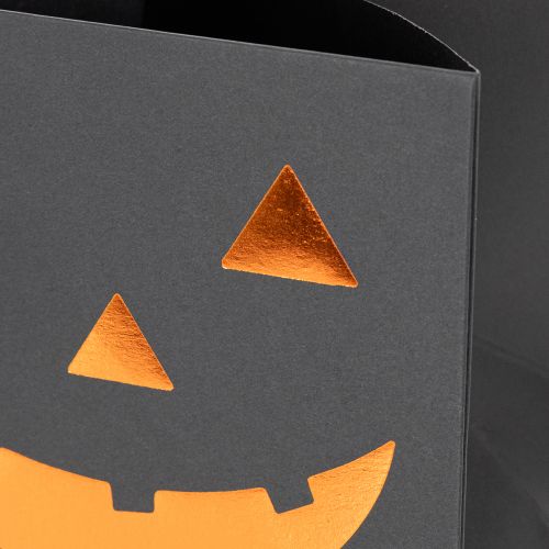Papírzacskós tök alakú virágtartó Halloween dekoráció 10cm 6db | Floristik24.hu