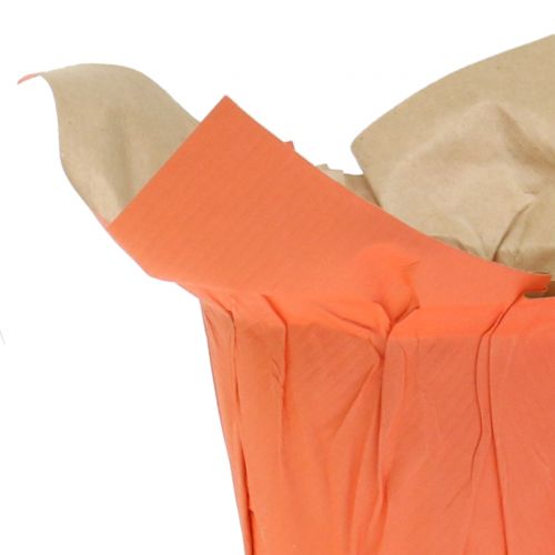 Floristik24 Papíredények zöld, narancs, sárga Ø8cm 12db