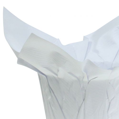 Floristik24 Papíredények fehér Ø12cm 12db