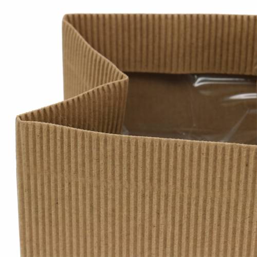 Floristik24 Papírzacskós virágcserép ültető natúr 10,5cm 6db