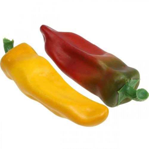 tételeket Paprikás kirakatdísz, zöldségdísz, vegyes színben, H14cm, 4 db