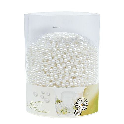 Floristik24 Gyöngyfehér Ø6mm 200g