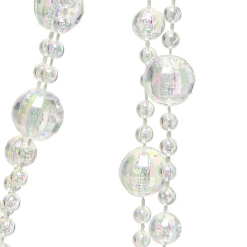 tételeket Gyöngy nyaklánc gyöngy szalag gyöngy girland irizáló 270cm × 2db