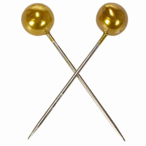 tételeket Pearl Head Pins Arany Ø15mm 75mm