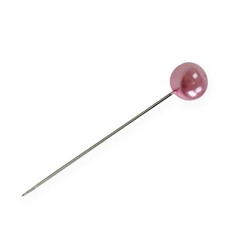 tételeket Pearl Head Pins Pink Ø10mm 60mm