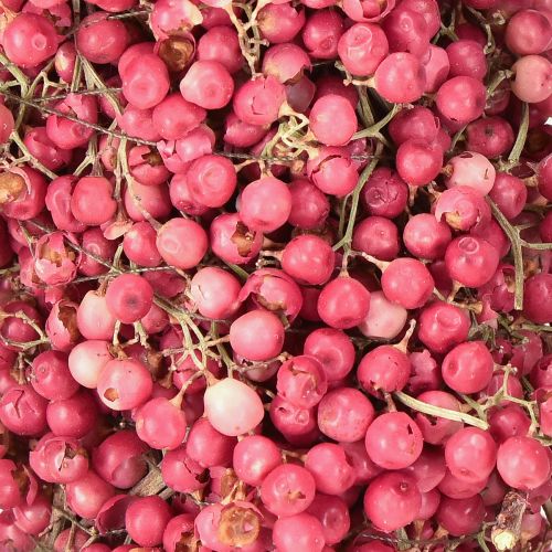 Floristik24 Borskoszorú rózsaszín bors bogyós koszorú szárított koszorú Ø30cm