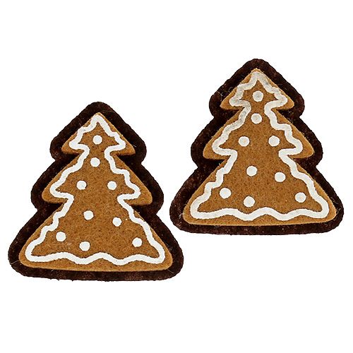 Floristik24 Nemez matrica mézeskalács fenyő 4,5cm 12db