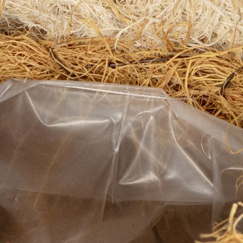 tételeket Méhfigura természetes anyagokból, aranyos dizájnnal gyerekszobába, 24 cm, 2 darab