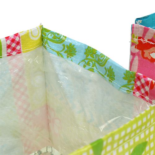 Floristik24 Növénydoboz patchwork 12x12cm 6db