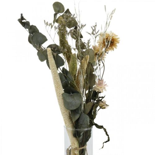 Szárított virágcsokor eukaliptusz száraz virágkötő készlet H30-35cm