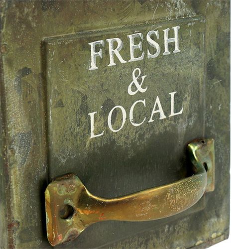 Floristik24 Négyzet alakú antik virágtartó 10cm x 10cm