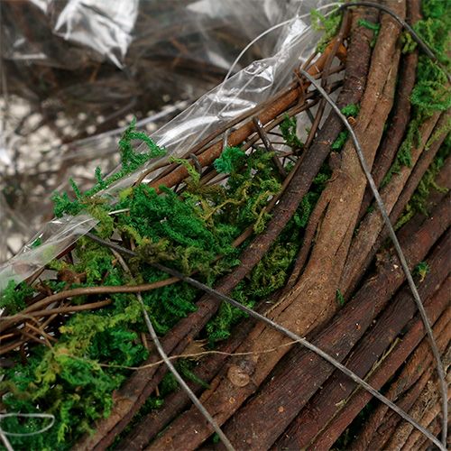 Floristik24 Planter Heart Szőlőmoha 21cm x 26cm H6cm