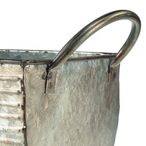 Floristik24 Vetőcsatorna fém L44cm/37.5cm 2 db-os készlet