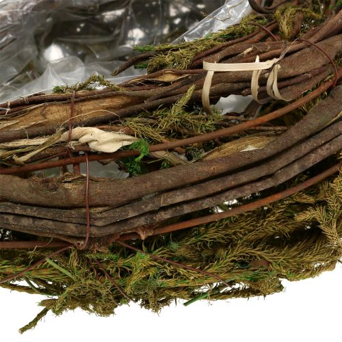 Floristik24 Szőlőből és mohából készült ültetőgép 35cm x 20cm