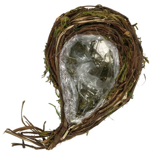 Floristik24 Szőlőből és mohából készült ültetőgép 35cm x 20cm