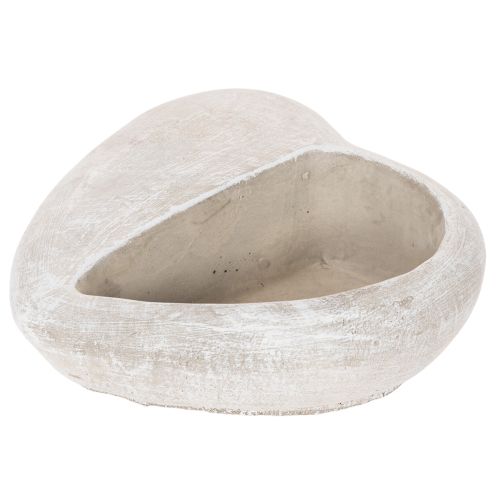 Szív alakú virágcserép, öntött kő, díszes virágcserép, 17 cm | Floristik24.hu