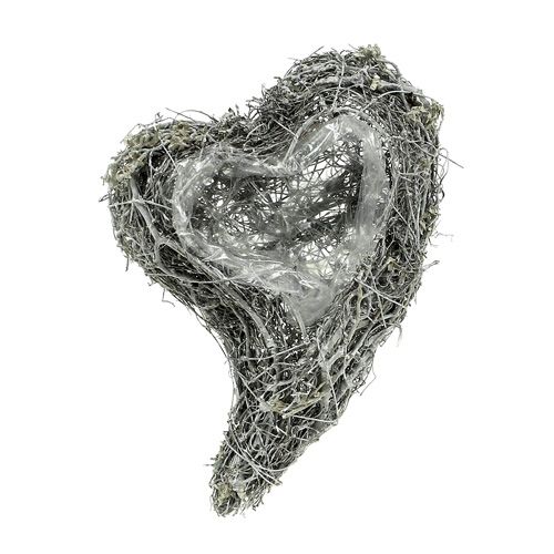 tételeket Dekoratív Szív alakú Virágtartó, Fehér, Kreatív Ültetési Ötlet Otthonra és Ajándékba, Műanyag Fóliával, 4 Darabos Szett, 15cm x 23cm x 5cm