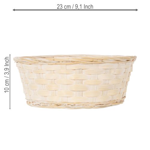 tételeket Fonott kosár, mint stílusos virágdekoráció a nappaliba, 23 cm, 6 darab