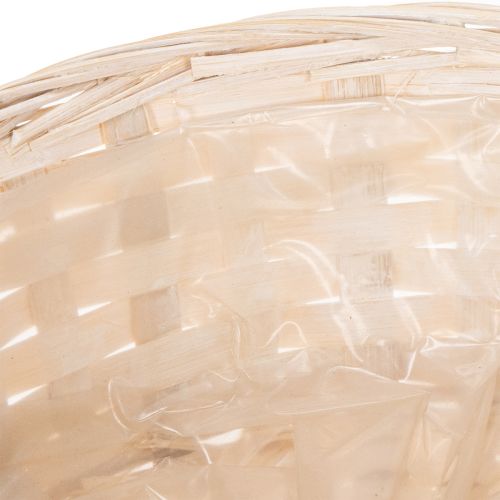 tételeket Fonott kosár, mint stílusos virágdekoráció a nappaliba, 23 cm, 6 darab