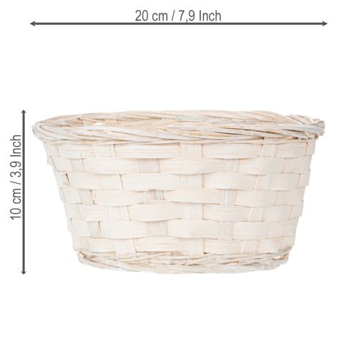 tételeket Fonott kosár dekoráció sokoldalú lakberendezéshez, 20 cm, 8 darab