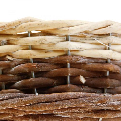 Floristik24 Fonott növénykosár, növénypohár csészealjjal Ø16cm